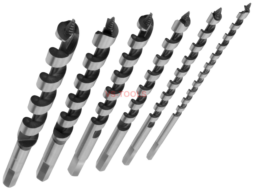 6pcs Extra Long 9inch Auger Wood Studs Joists Drill Bits